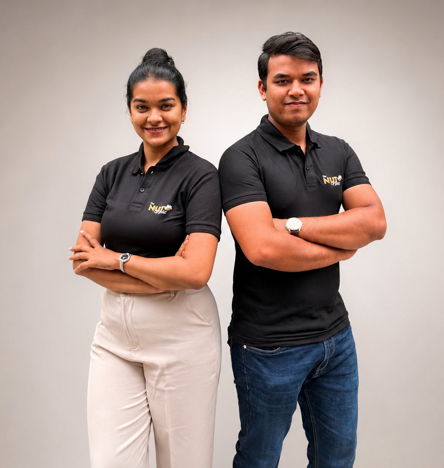 The Nut Nest founders Bikash Patel and Manisha Jain